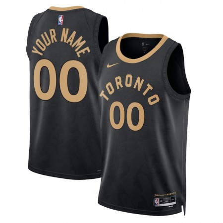 Muške NBA Dres Toronto Raptors Personalizirani Nike 2022-23 City Edition Crno Swingman
